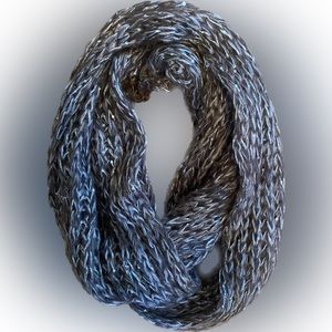 Brown Wrap Around Scarf with Sequins